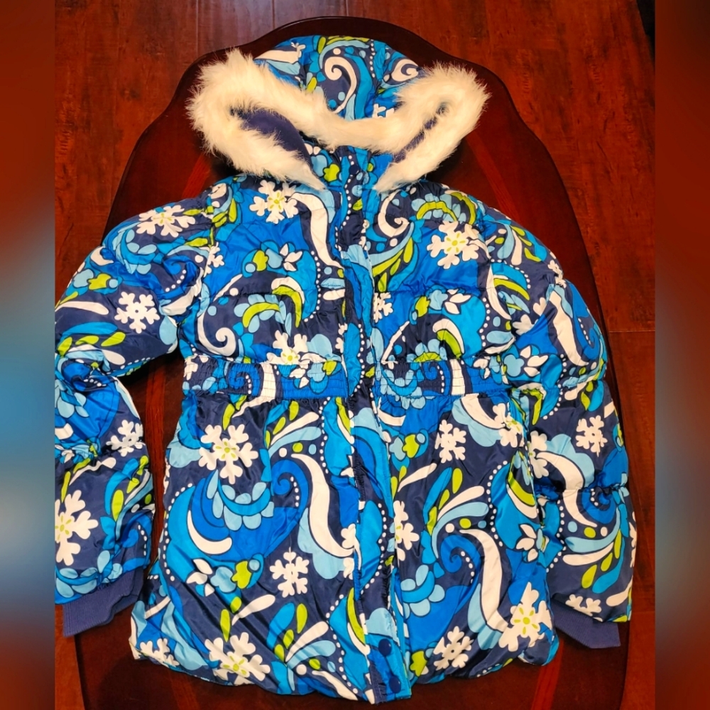 Gymboree Puffer Jacket Size L (10/12). Blue. New.